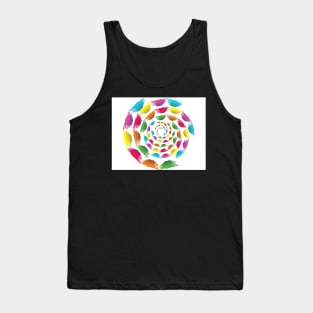 Circle background with absract shapes Tank Top